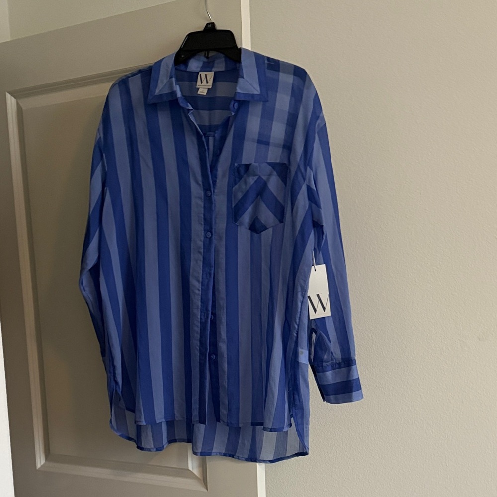 Blue Striped Men's Shirt